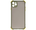 Schokbestendig Kleurcombinatie Hard Case - Telefoonhoesje - Backcover Hoesje - Achterkant Hoesje - Geschikt voor iPhone 11 Pro Max - Groen