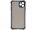BAOHU Schokbestendig Kleurcombinatie Hard Case - Telefoonhoesje - Backcover Hoesje - Achterkant Hoesje - Geschikt voor iPhone 11 Pro Max - Donker Groen