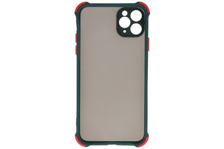 BAOHU Schokbestendig Kleurcombinatie Hard Case - Telefoonhoesje - Backcover Hoesje - Achterkant Hoesje - Geschikt voor iPhone 11 Pro Max - Donker Groen