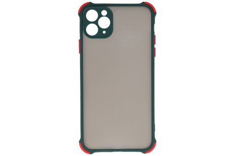 BAOHU Schokbestendig Kleurcombinatie Hard Case - Telefoonhoesje - Backcover Hoesje - Achterkant Hoesje - Geschikt voor iPhone 11 Pro Max - Donker Groen