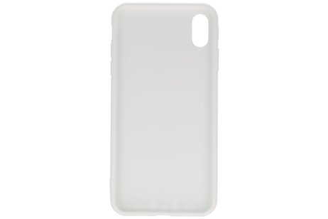 Premium Color Bescherming Telefoonhoesje - Backcover Hoesje - Achterkant Hoesje - Geschikt voor iPhone XS / iPhone X - Wit