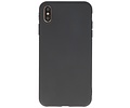 BAOHU Premium Color Bescherming Telefoonhoesje - Backcover Hoesje - Achterkant Hoesje - Geschikt voor iPhone Xs Max - Zwart