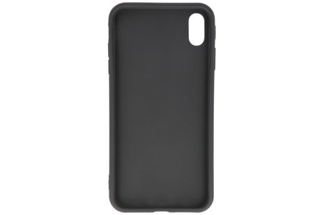 BAOHU Premium Color Bescherming Telefoonhoesje - Backcover Hoesje - Achterkant Hoesje - Geschikt voor iPhone Xs Max - Zwart