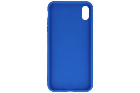 BAOHU Premium Color Bescherming Telefoonhoesje - Backcover Hoesje - Achterkant Hoesje - Geschikt voor iPhone Xs Max - Blauw