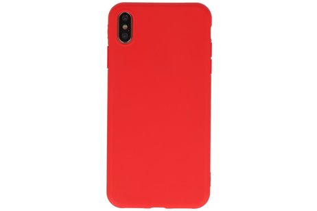 BAOHU Premium Color Bescherming Telefoonhoesje - Backcover Hoesje - Achterkant Hoesje - Geschikt voor iPhone Xs Max - Rood