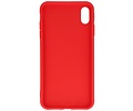 BAOHU Premium Color Bescherming Telefoonhoesje - Backcover Hoesje - Achterkant Hoesje - Geschikt voor iPhone Xs Max - Rood