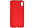 Premium Color Bescherming Telefoonhoesje - Backcover Hoesje - Achterkant Hoesje - Geschikt voor iPhone Xs Max - Rood