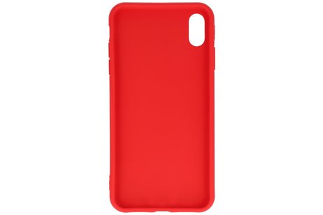 BAOHU Premium Color Bescherming Telefoonhoesje - Backcover Hoesje - Achterkant Hoesje - Geschikt voor iPhone Xs Max - Rood