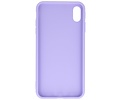 BAOHU Premium Color Bescherming Telefoonhoesje - Backcover Hoesje - Achterkant Hoesje - Geschikt voor iPhone Xs Max - Paars