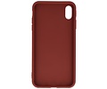 BAOHU Premium Color Bescherming Telefoonhoesje - Backcover Hoesje - Achterkant Hoesje - Geschikt voor iPhone Xs Max - Bruin