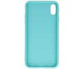 BAOHU Premium Color Bescherming Telefoonhoesje - Backcover Hoesje - Achterkant Hoesje - Geschikt voor iPhone Xs Max - Turquoise