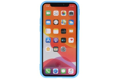 BAOHU Premium Color Bescherming Telefoonhoesje - Backcover Hoesje - Achterkant Hoesje - Geschikt voor iPhone 11 Pro - Licht Blauw