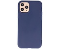 Premium Color Bescherming Telefoonhoesje - Backcover Hoesje - Achterkant Hoesje - Geschikt voor iPhone 11 Pro - Navy