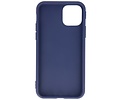 Premium Color Bescherming Telefoonhoesje - Backcover Hoesje - Achterkant Hoesje - Geschikt voor iPhone 11 Pro - Navy