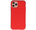Premium Color Bescherming Telefoonhoesje - Backcover Hoesje - Achterkant Hoesje - Geschikt voor iPhone 11 Pro - Rood