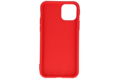 Premium Color Bescherming Telefoonhoesje - Backcover Hoesje - Achterkant Hoesje - Geschikt voor iPhone 11 Pro - Rood