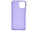 Premium Color Bescherming Telefoonhoesje - Backcover Hoesje - Achterkant Hoesje - Geschikt voor iPhone 11 Pro - Paars