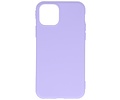 Premium Color Bescherming Telefoonhoesje - Backcover Hoesje - Achterkant Hoesje - Geschikt voor iPhone 11 Pro - Paars