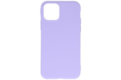 BAOHU Premium Color Bescherming Telefoonhoesje - Backcover Hoesje - Achterkant Hoesje - Geschikt voor iPhone 11 Pro - Paars