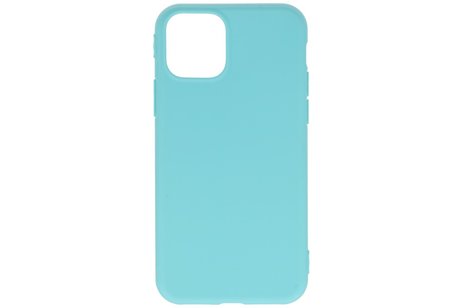 BAOHU Premium Color Bescherming Telefoonhoesje - Backcover Hoesje - Achterkant Hoesje - Geschikt voor iPhone 11 Pro - Turquoise