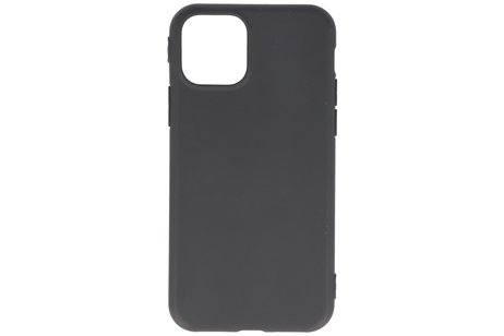 Premium Color Bescherming Telefoonhoesje - Backcover Hoesje - Achterkant Hoesje - Geschikt voor iPhone 11 Pro Max - Zwart