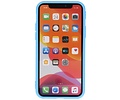 BAOHU Premium Color Bescherming Telefoonhoesje - Backcover Hoesje - Achterkant Hoesje - Geschikt voor iPhone 11 Pro Max - Licht Blauw