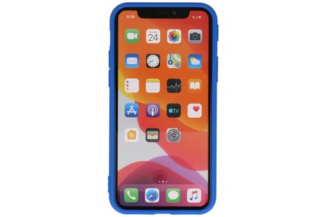 Premium Color Bescherming Telefoonhoesje - Backcover Hoesje - Achterkant Hoesje - Geschikt voor iPhone 11 Pro Max - Blauw