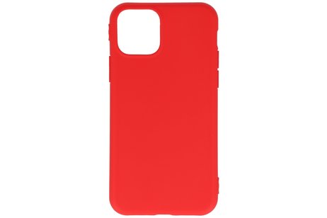 Premium Color Bescherming Telefoonhoesje - Backcover Hoesje - Achterkant Hoesje - Geschikt voor iPhone 11 Pro Max - Rood