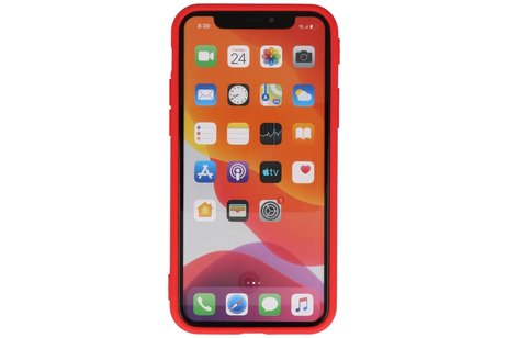BAOHU Premium Color Bescherming Telefoonhoesje - Backcover Hoesje - Achterkant Hoesje - Geschikt voor iPhone 11 Pro Max - Rood
