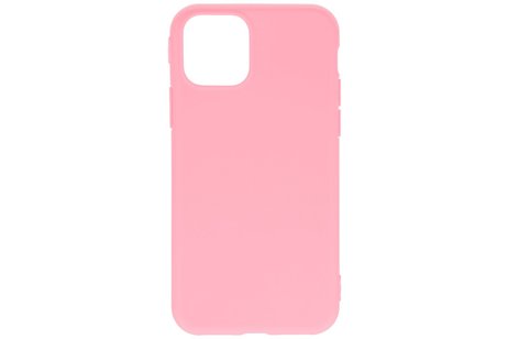 BAOHU Premium Color Bescherming Telefoonhoesje - Backcover Hoesje - Achterkant Hoesje - Geschikt voor iPhone 11 Pro Max - Roze