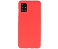 Color Bescherming Telefoonhoesje voor Samsung Galaxy A51 - Rood