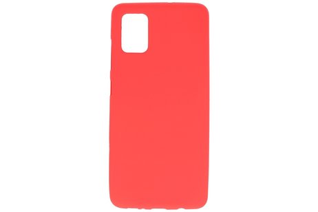 Color Bescherming Telefoonhoesje voor Samsung Galaxy A51 - Rood