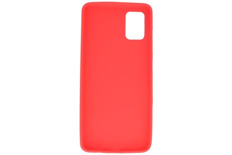 Color Bescherming Telefoonhoesje voor Samsung Galaxy A51 - Rood