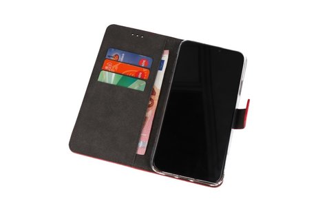 Booktype Telefoonhoesjes - Bookcase Hoesje - Wallet Case -  Geschikt voor Huawei Nova 7i - Rood
