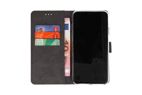 Booktype Telefoonhoesjes - Bookcase Hoesje - Wallet Case -  Geschikt voor Huawei P40 Lite E / Y7P - Zwart