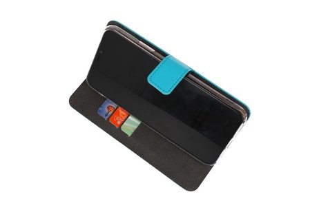 Booktype Telefoonhoesjes - Bookcase Hoesje - Wallet Case -  Geschikt voor Huawei P40 Lite E / Y7P - Blauw