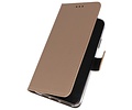 Booktype Telefoonhoesjes - Bookcase Hoesje - Wallet Case -  Geschikt voor Samsung Galaxy M31 - Goud