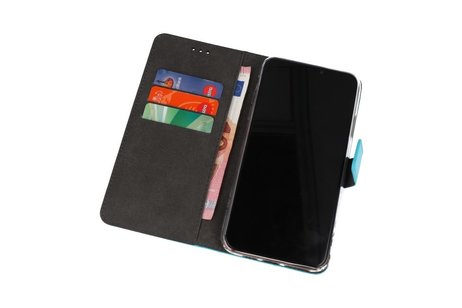 Booktype Telefoonhoesjes - Bookcase Hoesje - Wallet Case -  Geschikt Svoor amsung Galaxy A01 - Blauw