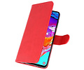 Hoesje Geschikt voor Samsung Galaxy A11 - Kaarthouder Book Case Telefoonhoesje - Rood