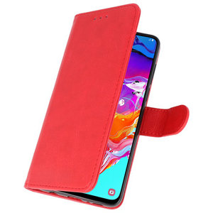 Hoesje Geschikt voor Samsung Galaxy A11 - Kaarthouder Book Case Telefoonhoesje - Rood