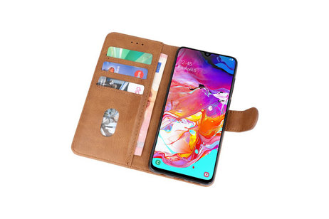 Samsung Galaxy A11 Hoesje Kaarthouder Book Case Telefoonhoesje Bruin