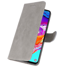 Samsung Galaxy A11 Hoesje Kaarthouder Book Case Telefoonhoesje Grijs