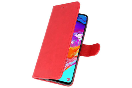 BAOHU Hoesje Geschikt voor Samsung Galaxy A21 - Kaarthouder Book Case Telefoonhoesje - Rood