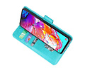 BAOHU Hoesje Geschikt voor Samsung Galaxy A21 - Kaarthouder Book Case Telefoonhoesje - Groen