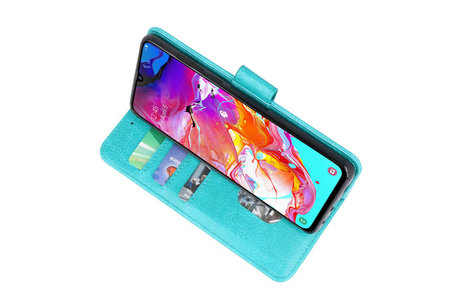 BAOHU Hoesje Geschikt voor Samsung Galaxy A21 - Kaarthouder Book Case Telefoonhoesje - Groen