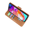 BAOHU Hoesje Geschikt voor Samsung Galaxy A21 - Kaarthouder Book Case Telefoonhoesje - Bruin