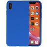 BAOHU Premium Color Bescherming Telefoonhoesje iPhone Xs Max - Blauw