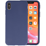 BAOHU Premium Color Bescherming Telefoonhoesje iPhone Xs Max - Navy