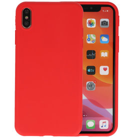 Premium Color Bescherming Telefoonhoesje iPhone Xs Max - Rood