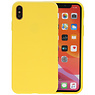 BAOHU Premium Color Bescherming Telefoonhoesje iPhone Xs Max - Geel